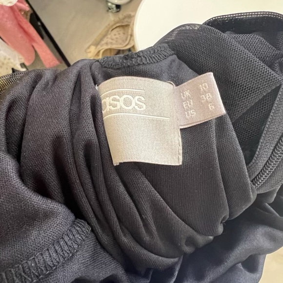 ASOS Black fringe midi dress (flapper) - Picture 6 of 6